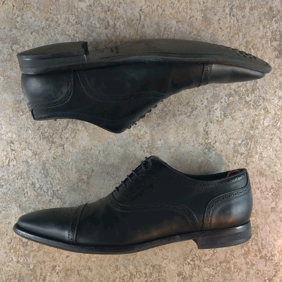 To Boot New York Adam Derrick Black Italian Leather Oxfords Mens 11.5 Italy Made main image 8